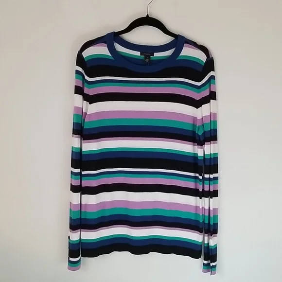 Halogen Sweaters Halogen Striped Sweater In Size Large Poshmark